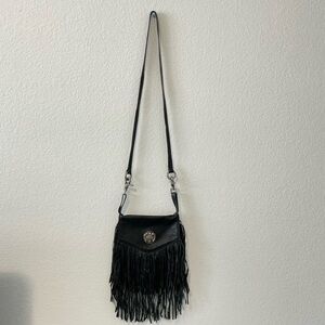 Harley-Davidson Black Crossbody Bag with Fringe